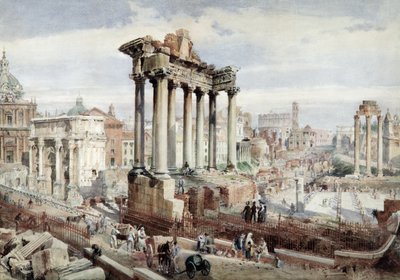 The Forum Romanum, Rome by J. Martin